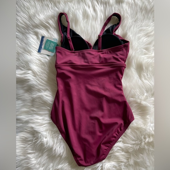 NWT Maurice’s Ruched One Piece Swim Suit - Picture 3 of 8